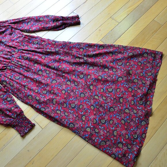BODEN BECKY MIDI WRAP DRESS Winterberry Exotic Floral Size US 8R - Picture 14 of 15